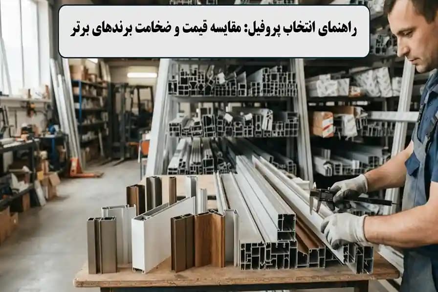 قیمت پروفیل درب و پنجره + مقایسه ضخامتها و کارخانهها